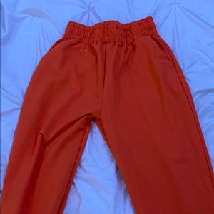 Orange joggers